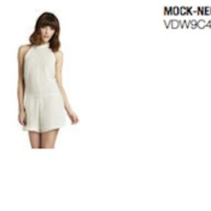 BCBGeneration Mock-Neck Full Romper NWT